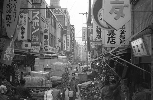 中央区の歳末風景